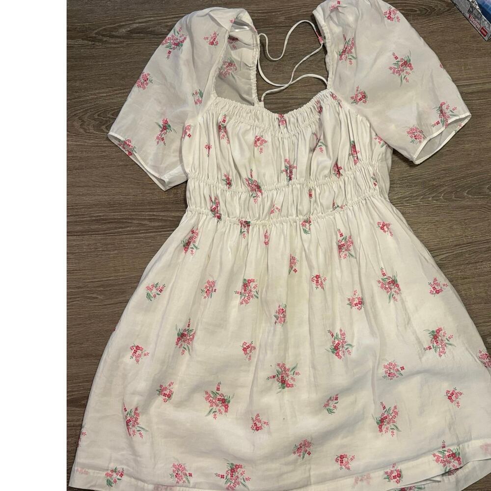 H&M Cottagecore Floral Milkmaid Dress M 🌸​ - Picture 8 of 12